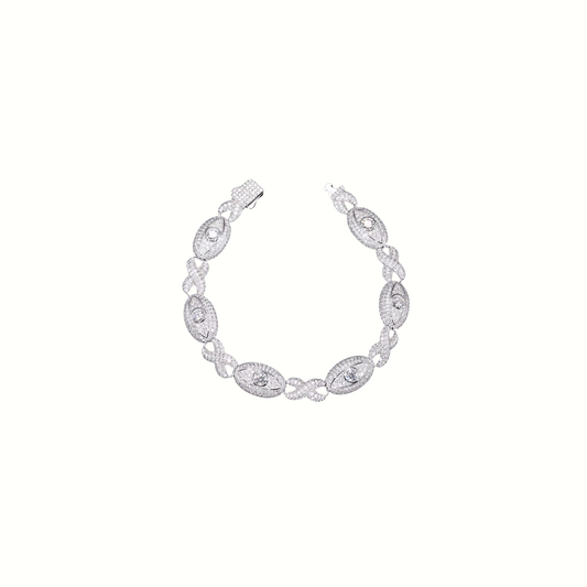 Moissanite Evil Eye Bracelet