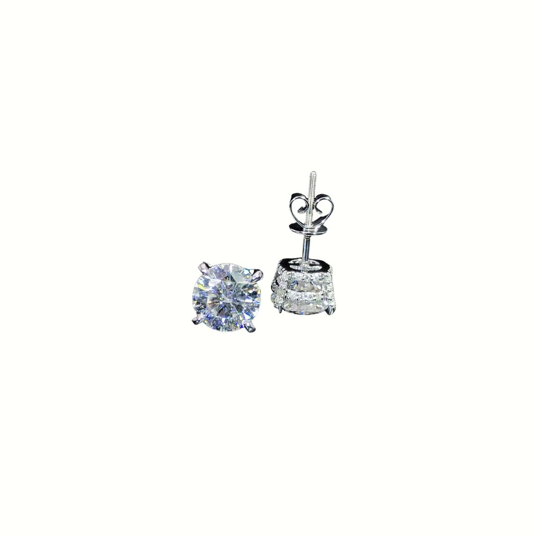 Moissanite Layered Stud Earrings