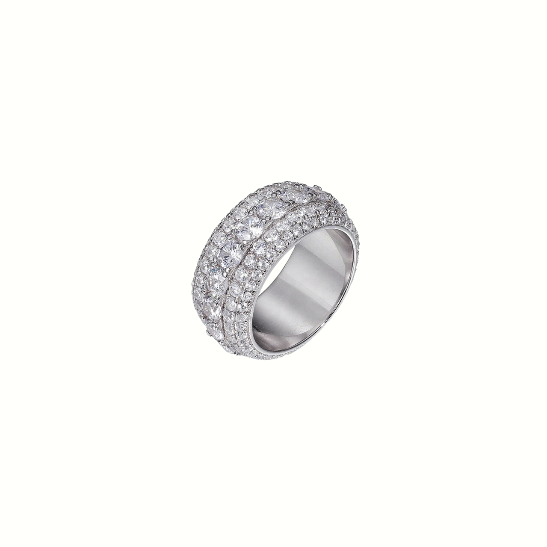 Moissanite Layered Ring