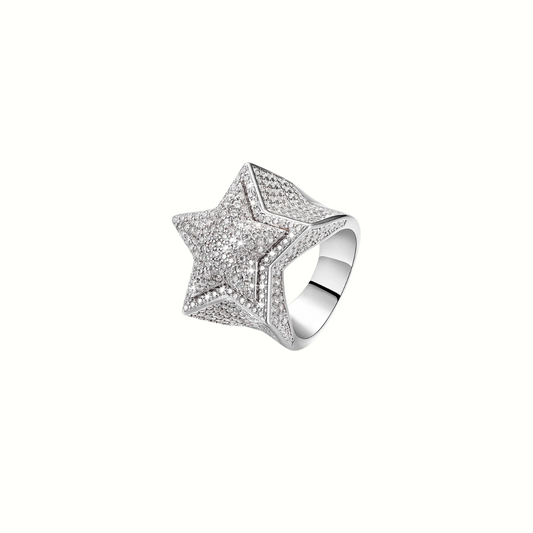 Moissanite Star Ring