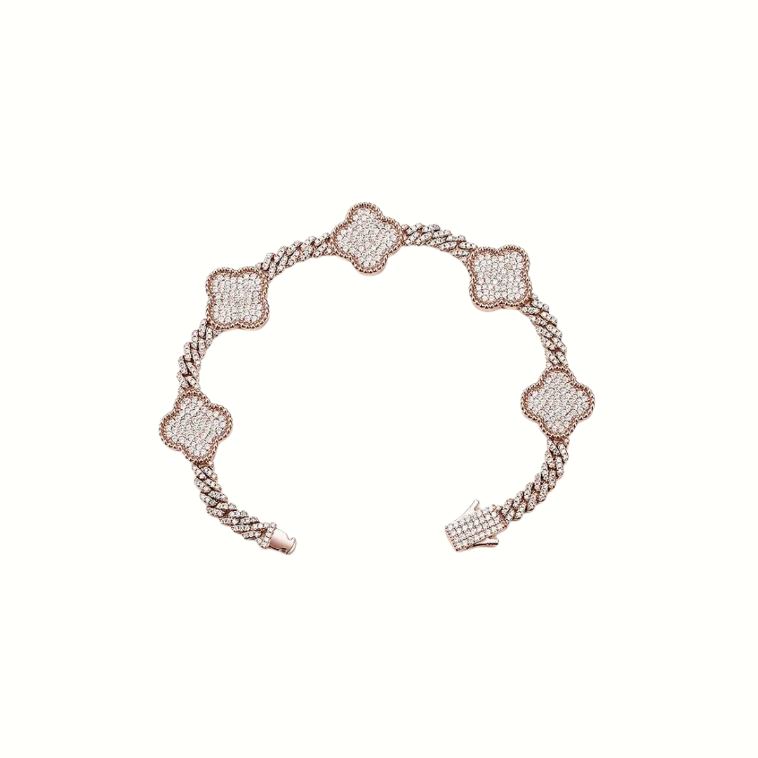 Moissanite Cuban Motif Bracelet