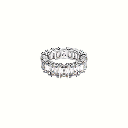 Moissanite Baguette Eternity Band